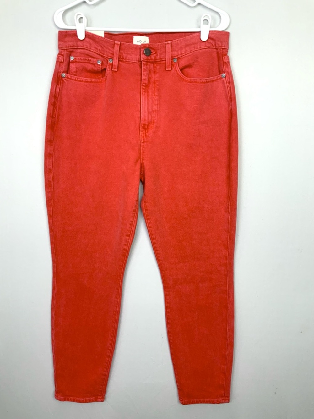 NWT Alice + Olivia AO.LA Sz 32 Good High Rise Ankle Skinny Jeans Perfect Poppy